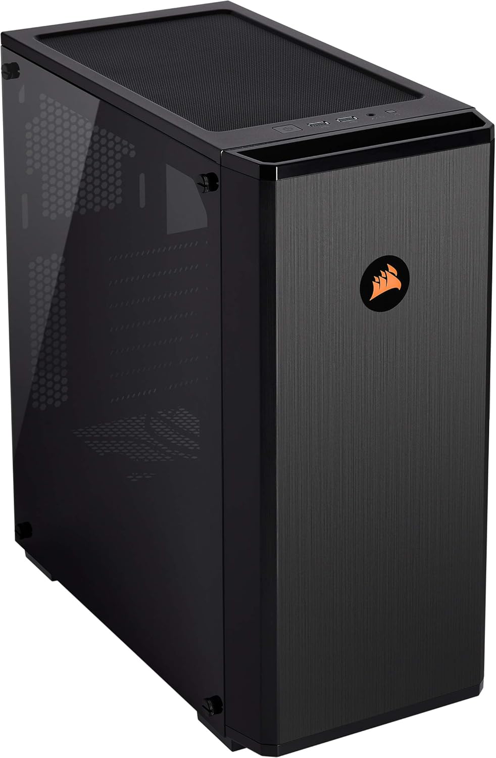 Black Tempered Glass Mid-Tower ATX Gaming Case J101273
