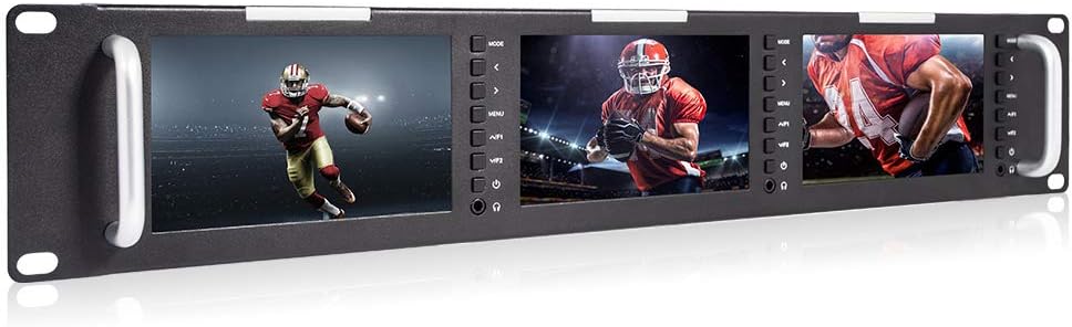 5 Inch Triple Rack Mount LCD Monitor B821818