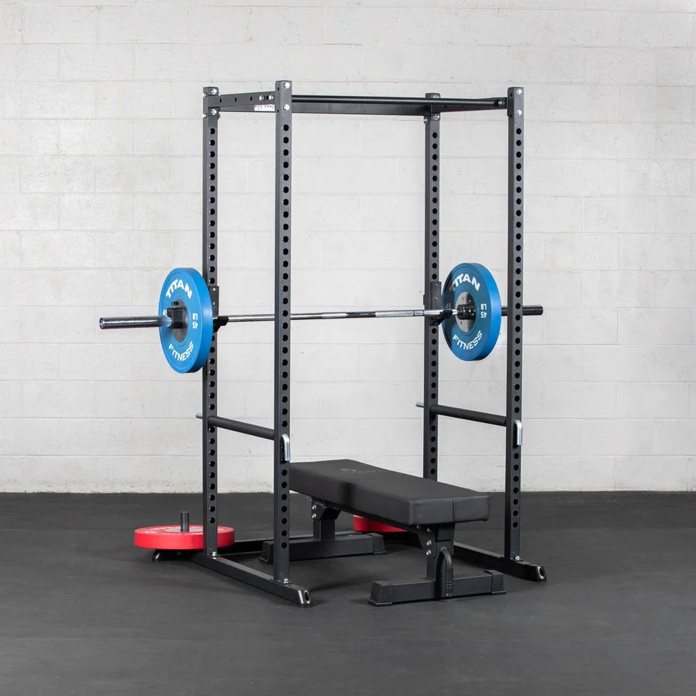 Tall 83" Power Rack with Pull Up Bar, Pin and Pipe Safeties, J-Hooks Z411