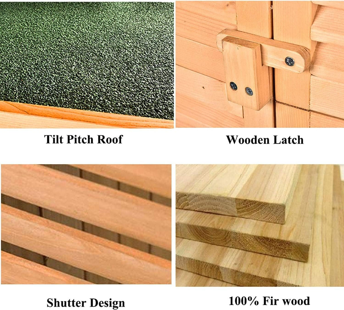 63 Outdoor Fir Wood Storage Shed C129