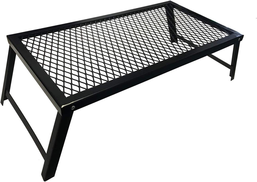 Folding Campfire Grill with Legs, Black Pack of 2 A4311