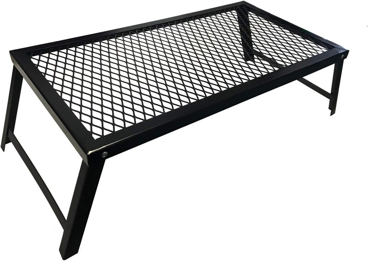 Folding Campfire Grill with Legs, Black Pack of 2 A4311