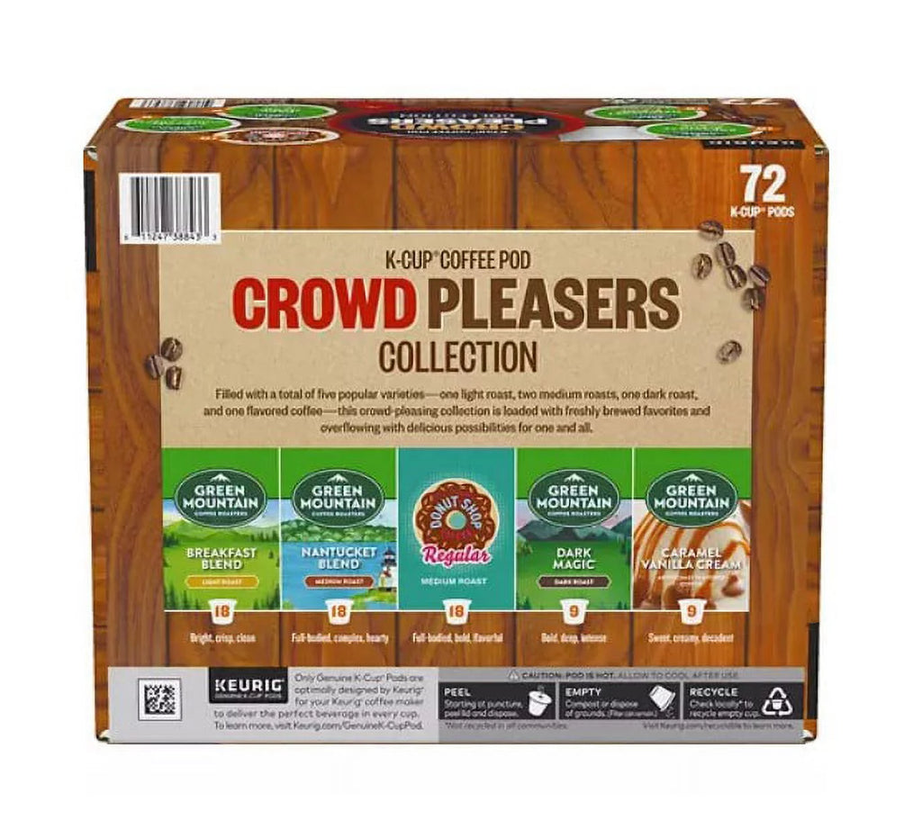 72 Count K-Cup Pod Coffee Variety Pack D844