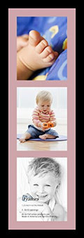 Collage Photo Frame Single Mat with 3-8x10 Openings Satin Black Frame G821829