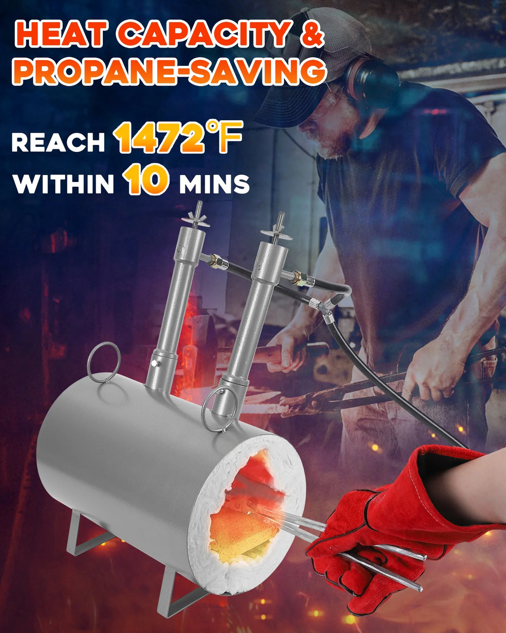 Propane Forge Double Burner R6350
