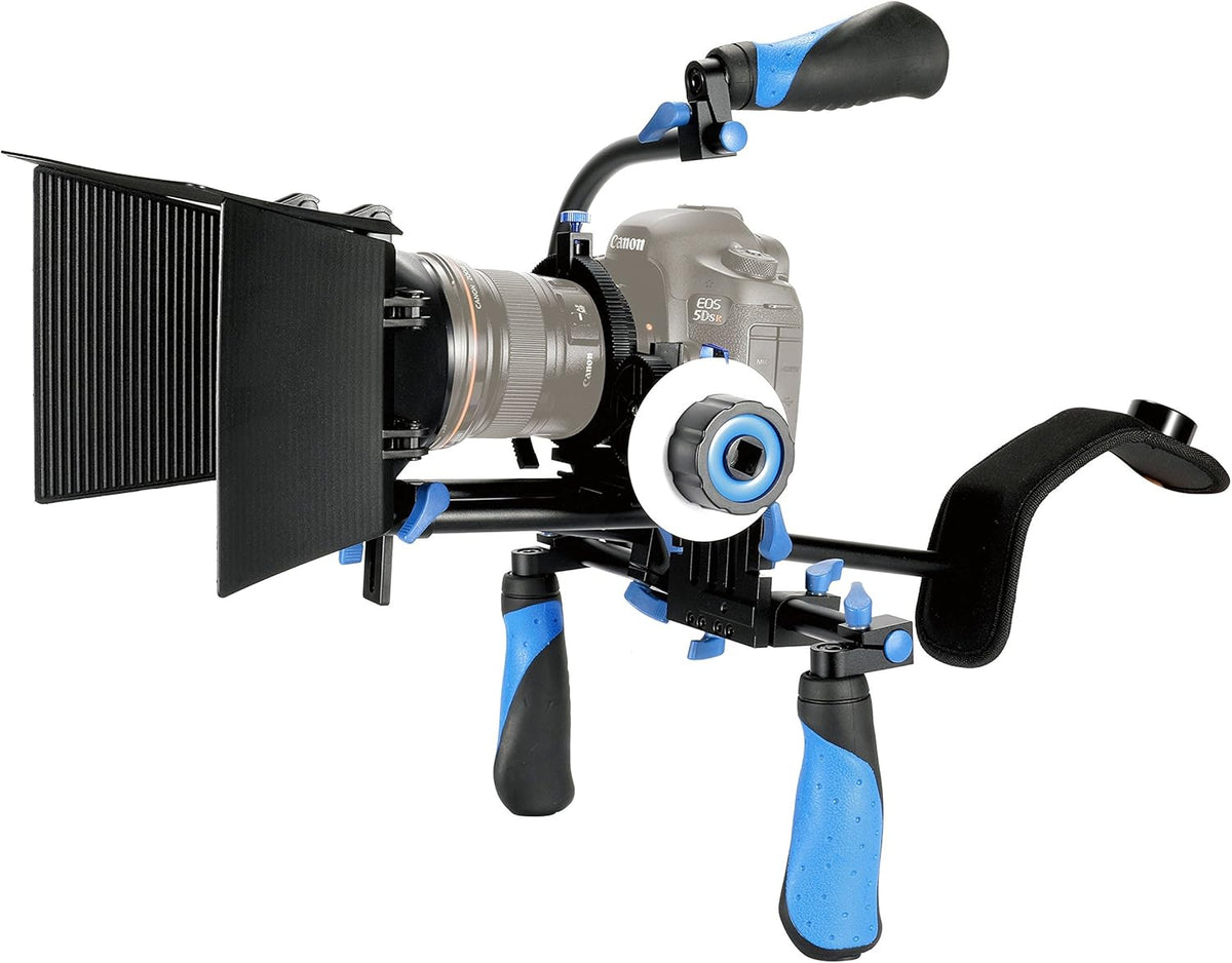 DSLR Rig Set with Follow Focus and Matte Box and Top Handle A284