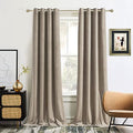 Grey Velvet Curtains 108 inch, 2 Pcs B40632