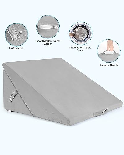 Adjustable 9" & 12" Memory Foam Wedge Pillow P147249