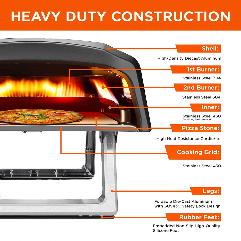 Propane Gas Portable Outdoor Pizza Oven O868287