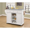 Stainless Steel White Kitchen Cart D81832