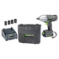 20-Volt Li-Ion Cordless Impact Wrench Kit with Charger, Battery, Sockets, and Storage Case D10317