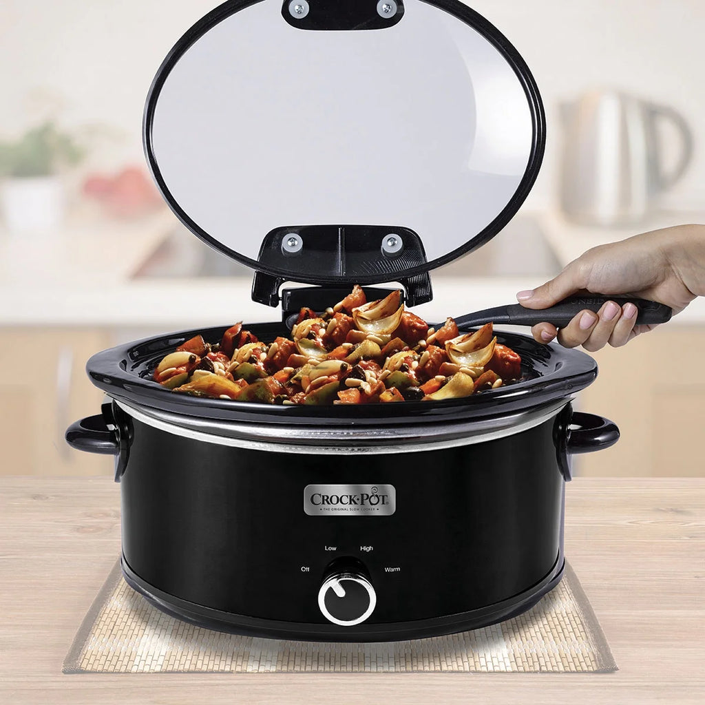 6-qt. Oval Slow Cooker, Black K558