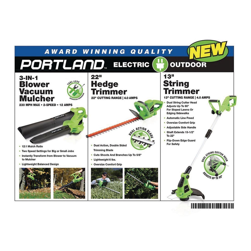 12 Amp 3-in-1 Electric Blower Vacuum Mulcher L76551