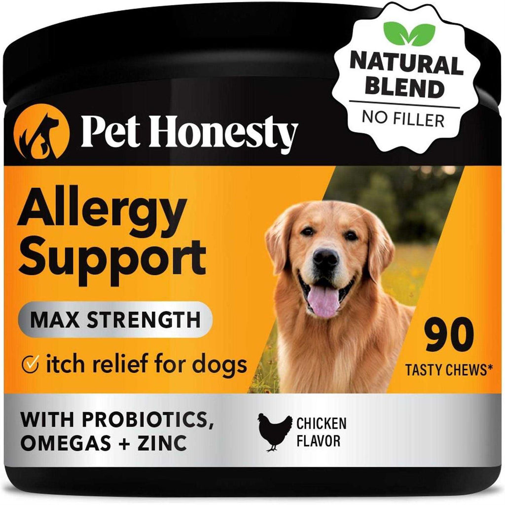 Dog Allergy Support Supplement with Probiotics Omegas and Zinc Z2575