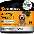 Dog Allergy Support Supplement with Probiotics Omegas and Zinc Z2575