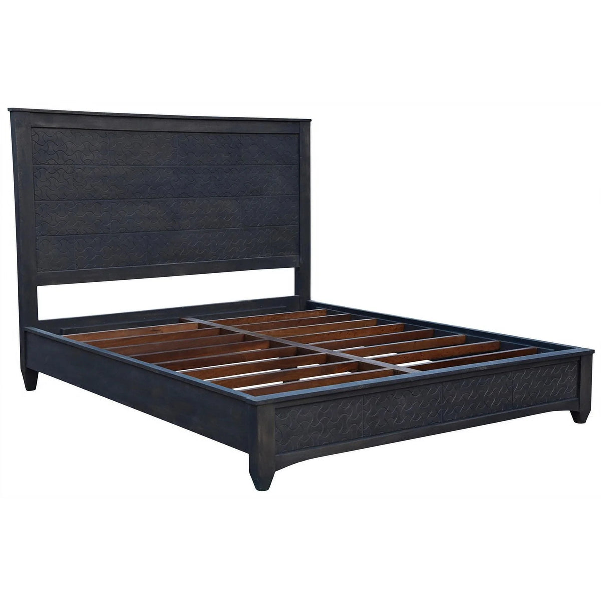 Solid Wood Hand-Carved California King Bed M42903