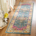 Blue Multi Floral Runner Rug 2'3" x 10' Y37534
