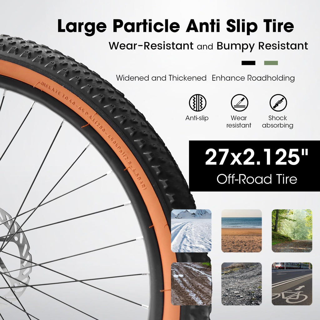 27.5 Inch 21 Speed Carbon Steel Mountain Bike D8342