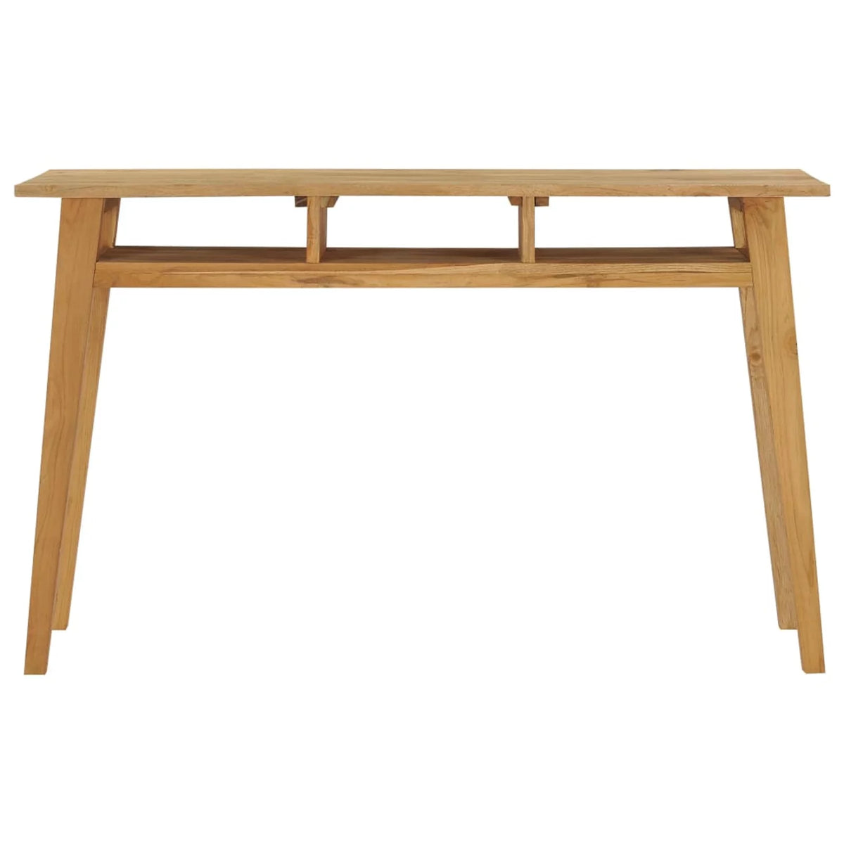 Teak Wood Console Table with 3 Open Shelves Z346907