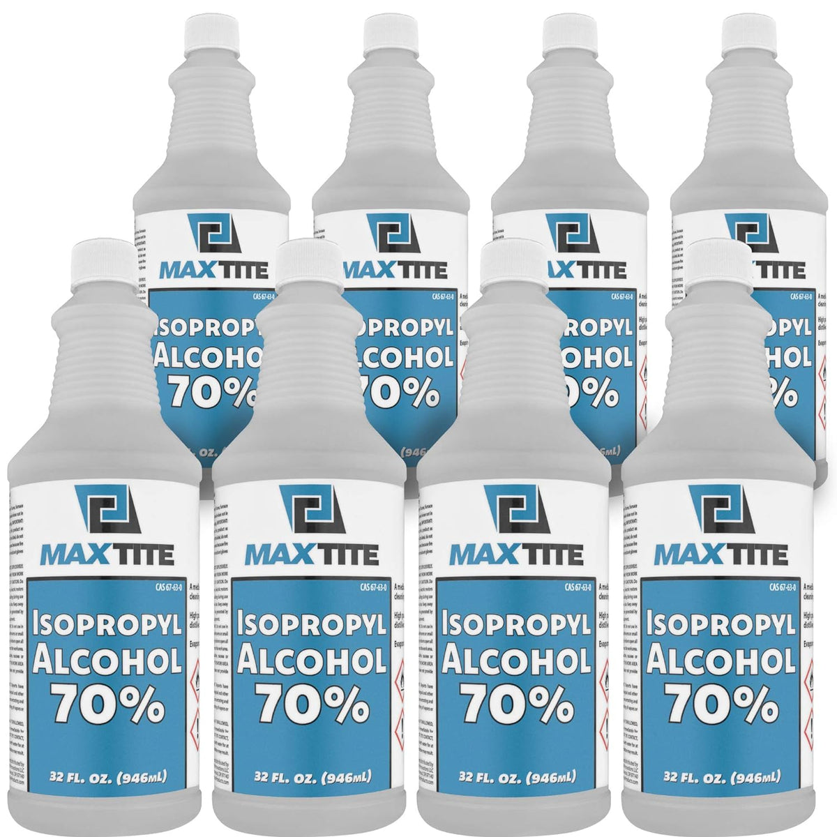Isopropyl Alcohol 70% 4 Gallons (32oz, 16 Pack) Pack of 2 T274