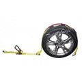 2 in. x 10 ft. Yellow Ratchet Tie Downs with J-Hooks, 10 Piece Z661