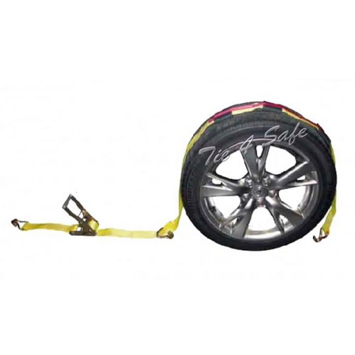 2 in. x 10 ft. Yellow Ratchet Tie Downs with J-Hooks, 10 Piece Z661