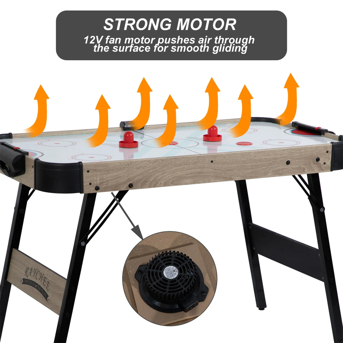 48in Foldable Air Powered Hockey Table with LED Scoreboard T91191