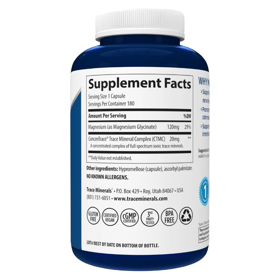 Magnesium Glycinate Supplement 120 mg T7208