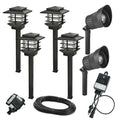 Black Outdoor Integrated LED Landscape Path Light F7638