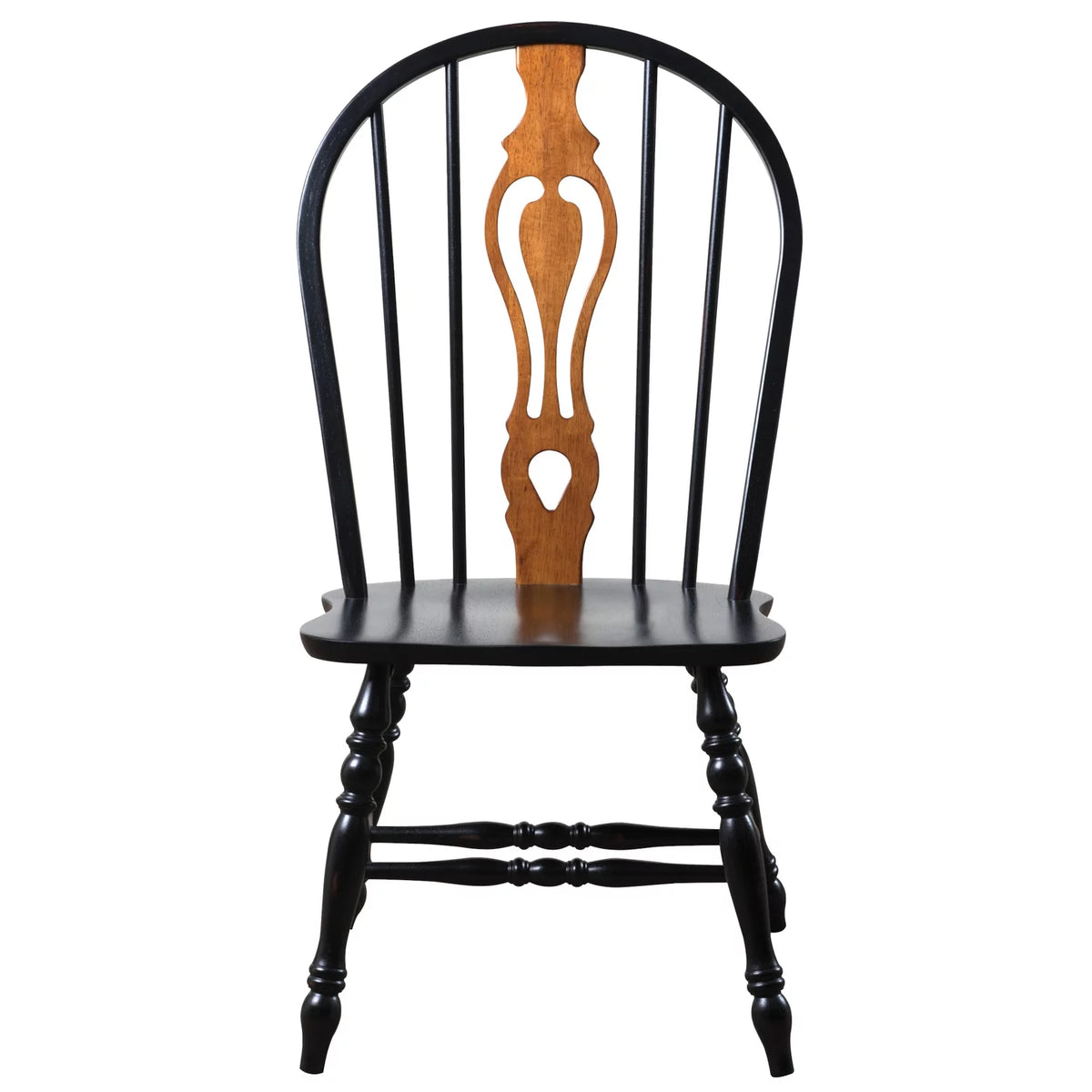 5 Pc Black Cherry Wood Dining Set V82408