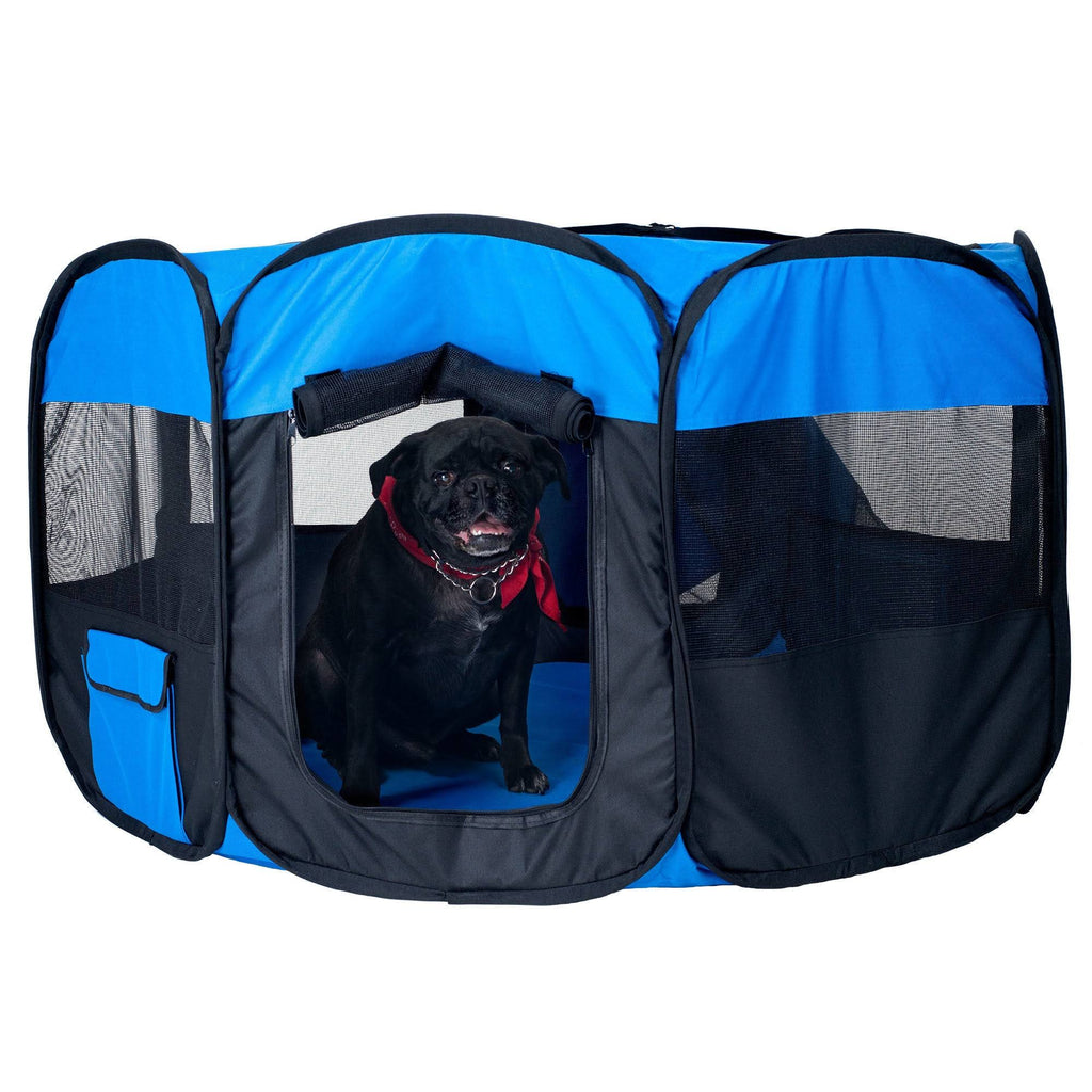Pop-Up Pet Playpen with Canvas Carry Bag H42756