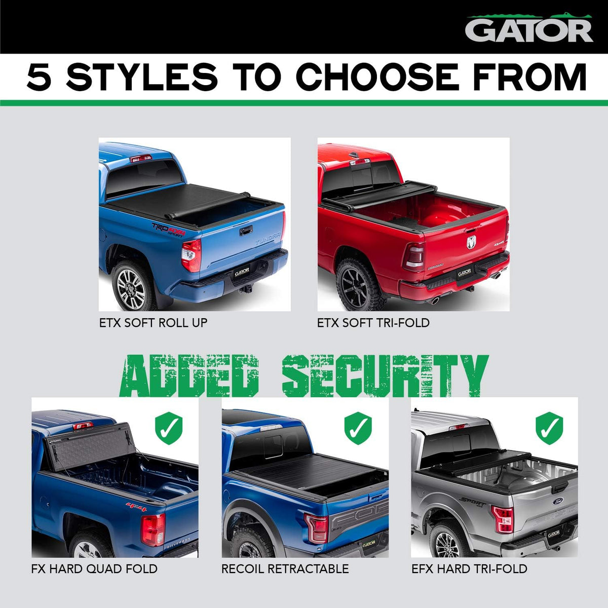 Hard Tri-Fold Truck Bed Tonneau Cover L327