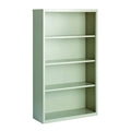 4 Shelf Metal Bookcase in Light Gray W583516