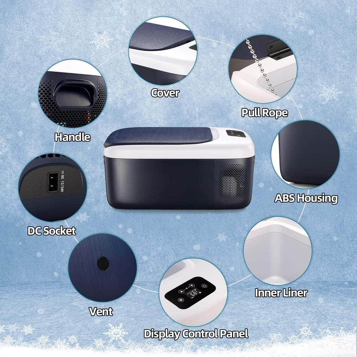 Portable Electric Car Refrigerator 20 Qt (18L) S97635