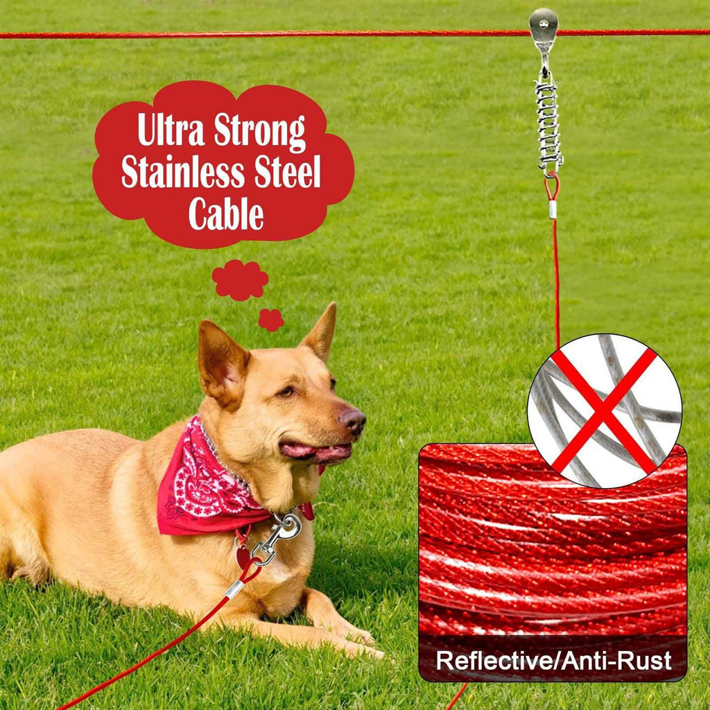 100FT Dog Tie Out Cable D866