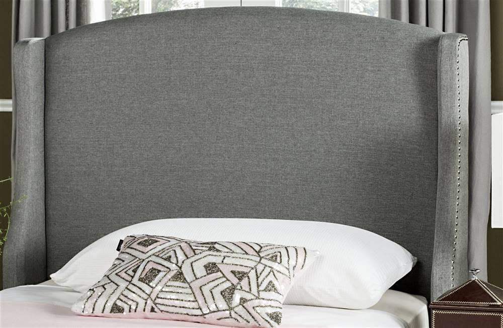 Grey Twin Linen Headboard A27312