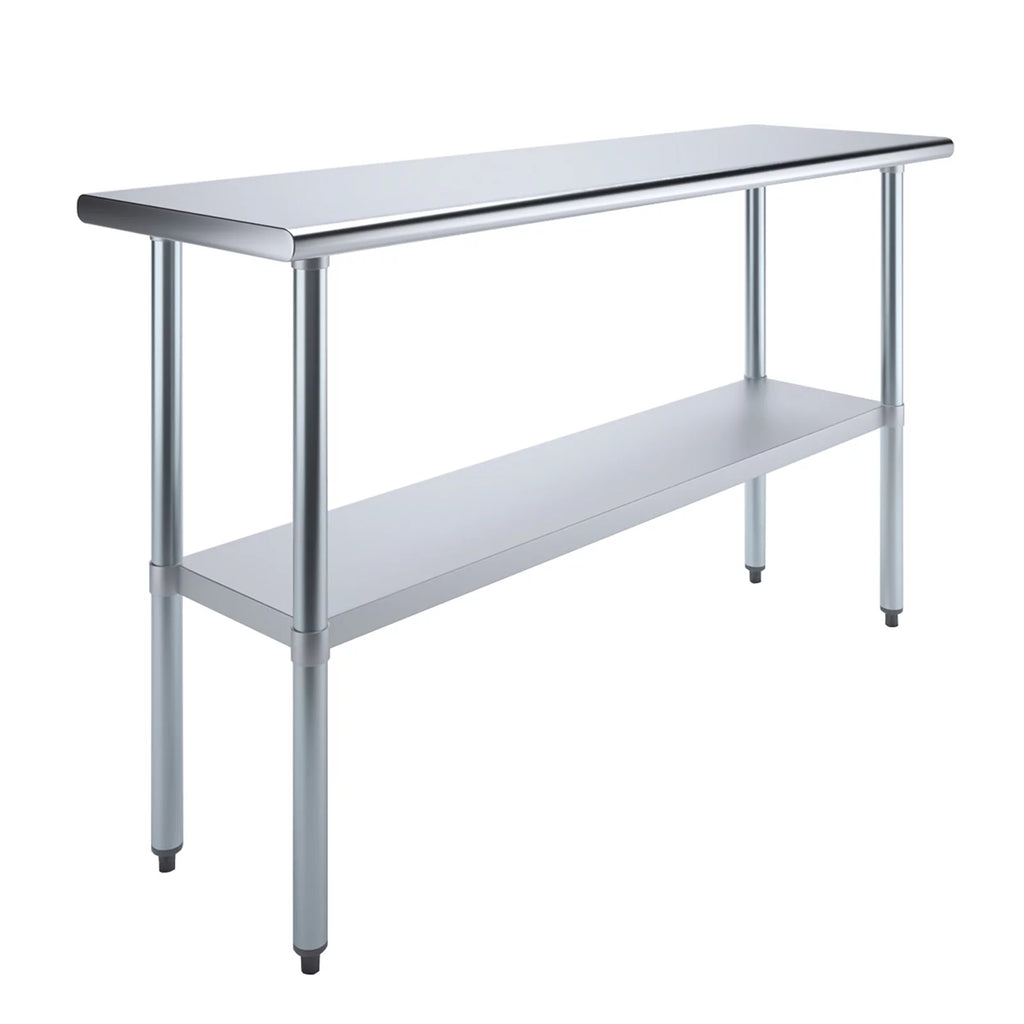 18" x 60" Stainless Steel Work Table with Undershelf K92389