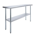 18" x 60" Stainless Steel Work Table with Undershelf K92389