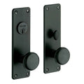 Satin Black Single Cylinder Mortise Handleset Entrance Trim Set L924