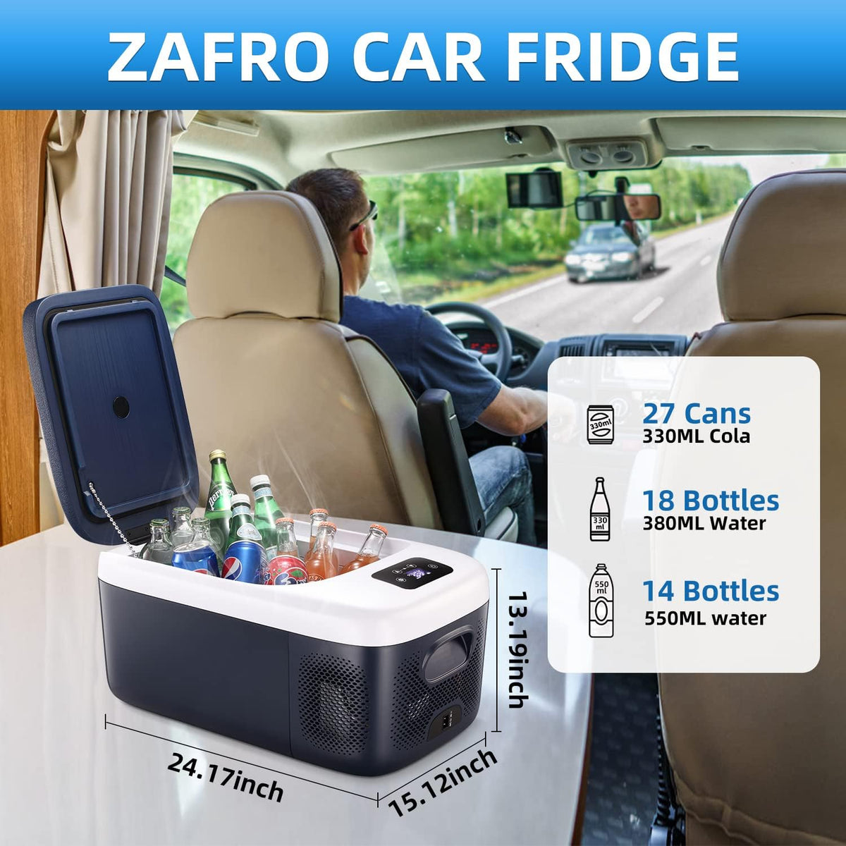Portable Electric Car Refrigerator 20 Qt (18L) S97635