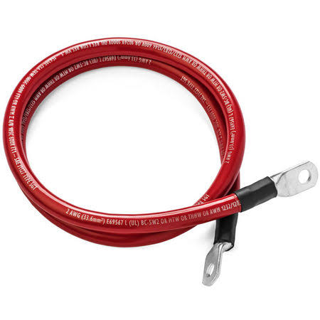 Single Red 15 ft 4/0 AWG Battery Cable A9198