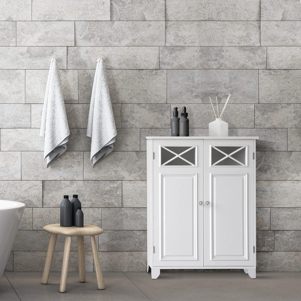 White Floor Cabinet R32495