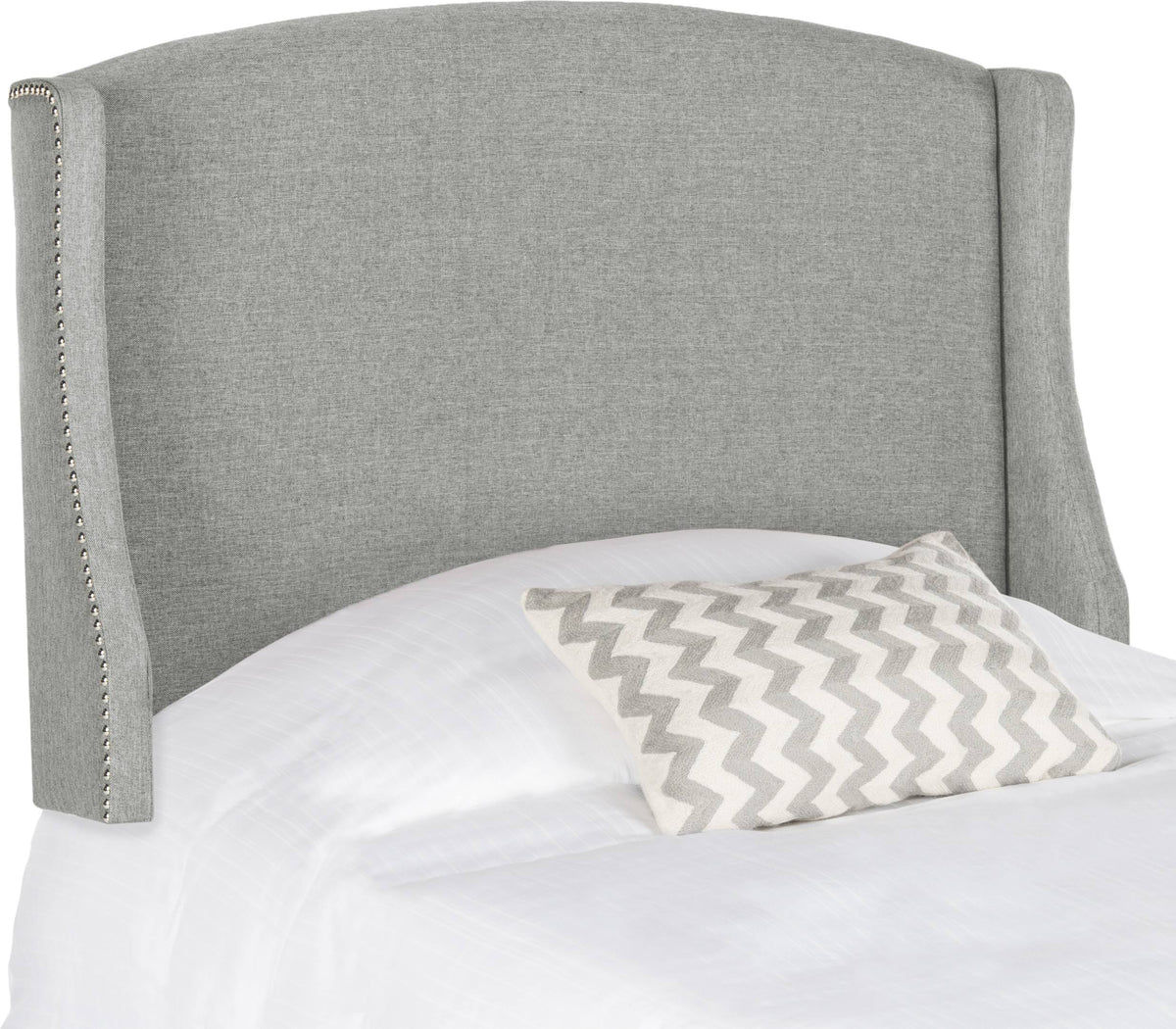 Grey Twin Linen Headboard A27312