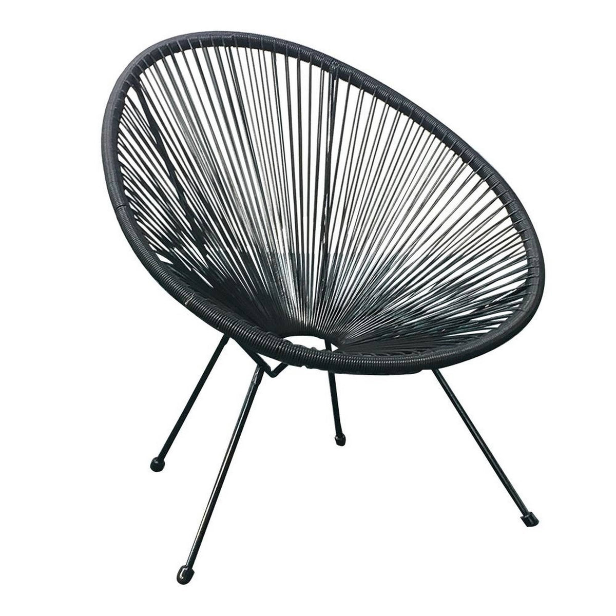 Black Acapulco Chair 4pc Set P847935
