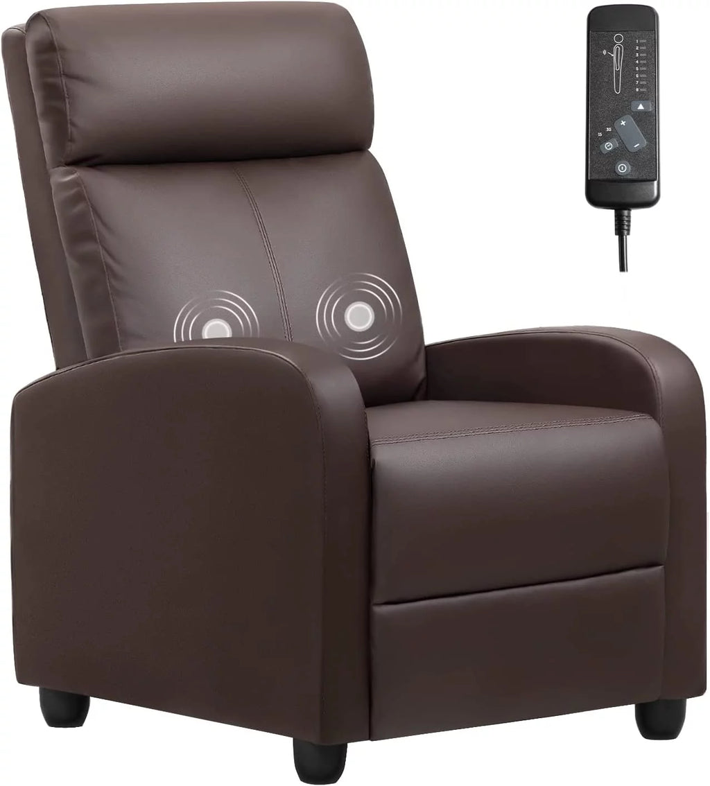 Brown PU Leather Recliner Chair Y91688