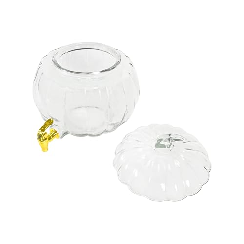 Clear Glass Pumpkin Drink Dispenser Z281577