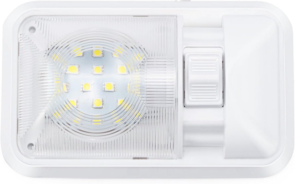 12V LED RV Ceiling Dome Light, Natural White 4000-4500K, Pack of 2 K79303