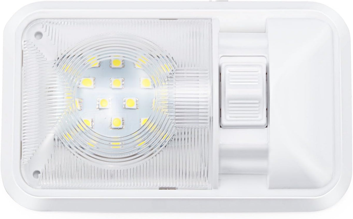 12V LED RV Ceiling Dome Light, Natural White 4000-4500K, Pack of 2 K79303