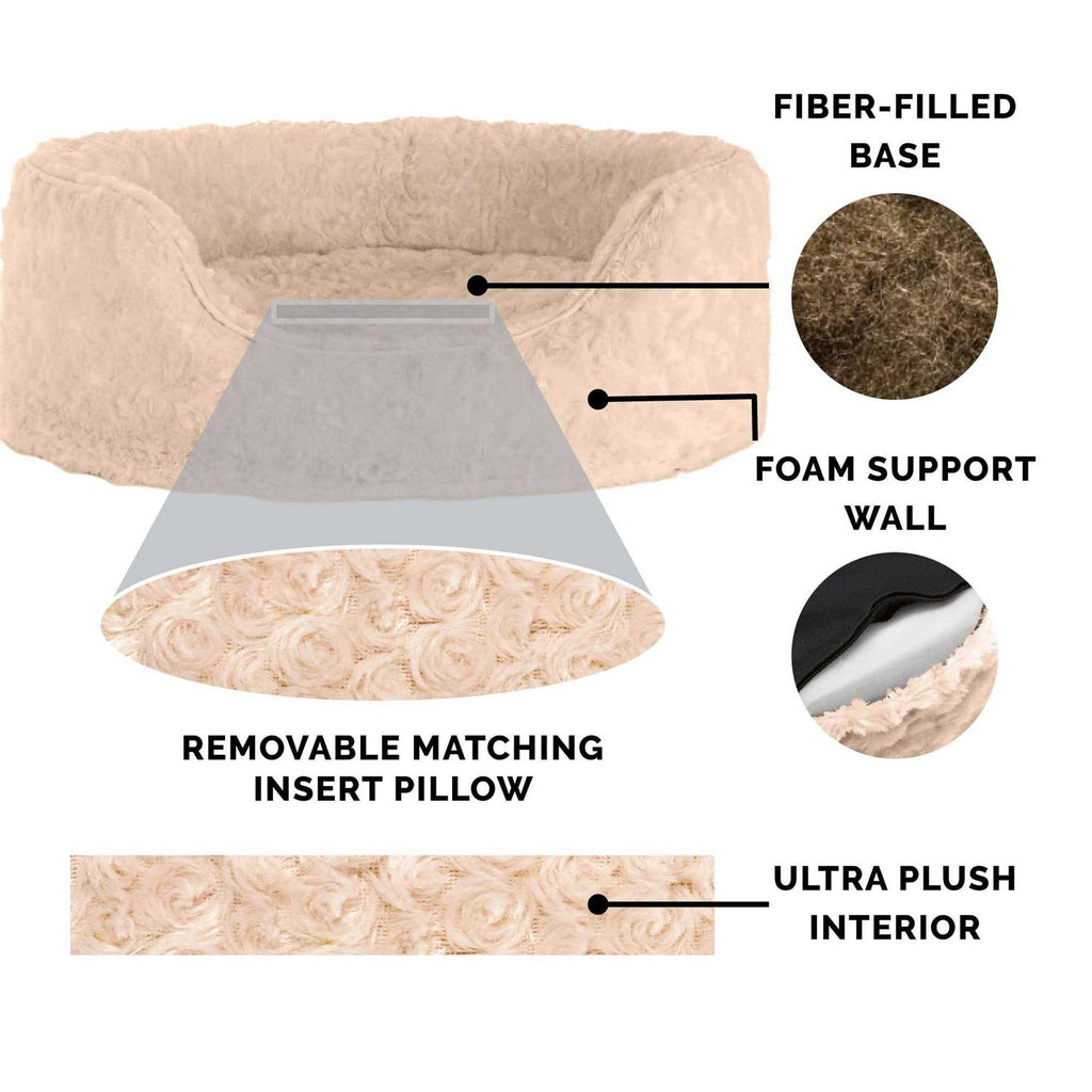 Oval Ultra Plush Pet Bed C2686
