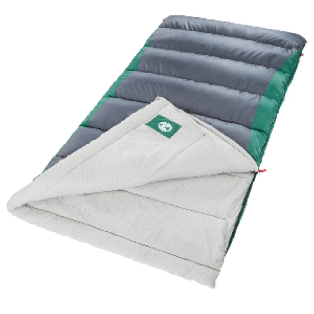 Coleman 40 Big n' Tall Sleeping Bag - Green/Grey Y372572